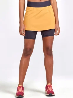 Shorts & Skjørt|Løping>Craft Sportswear PRO Trail 2-in-1 Skirt W Desert-Slate