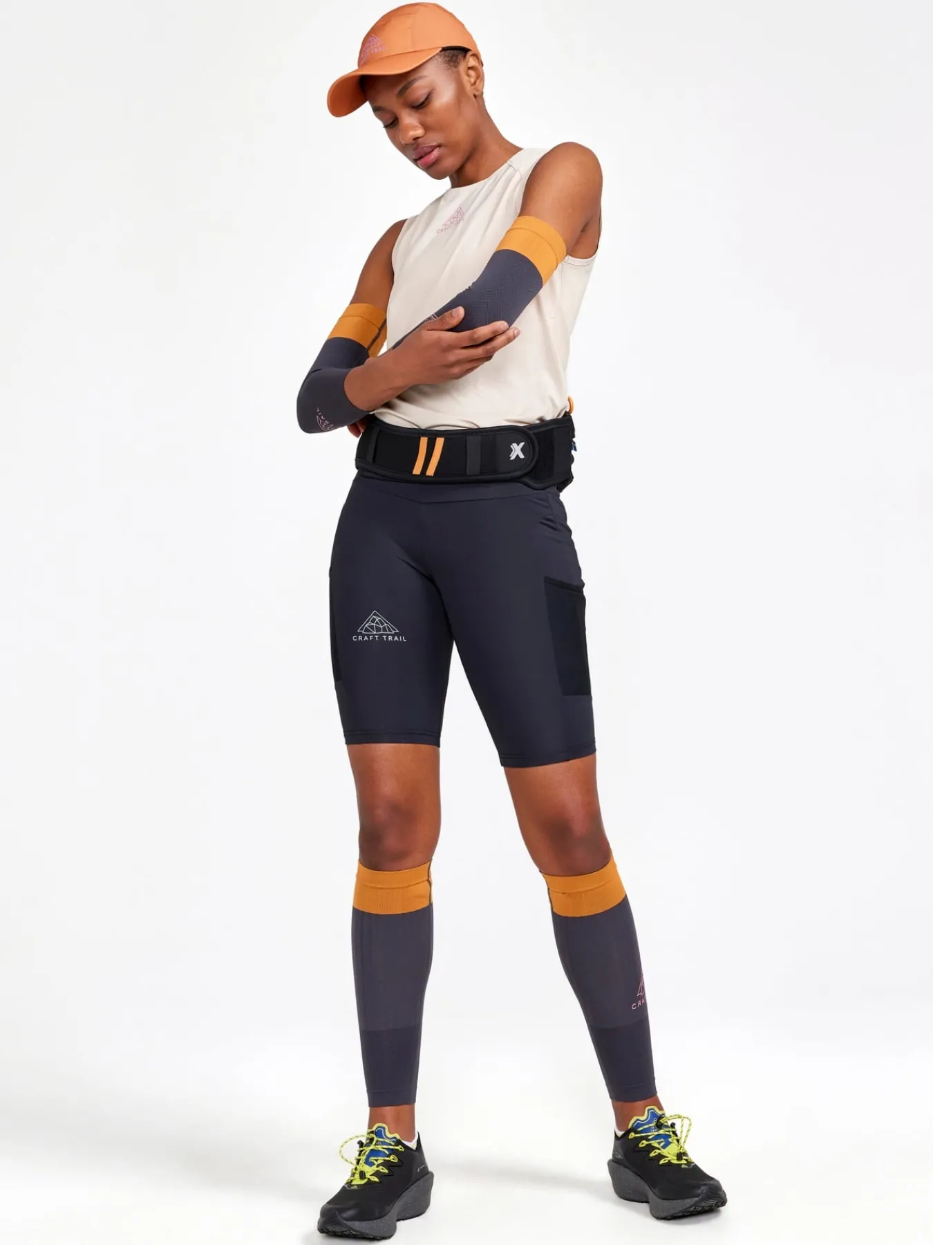 Tights|Løping>Craft Sportswear PRO Trail Short Tights W Black