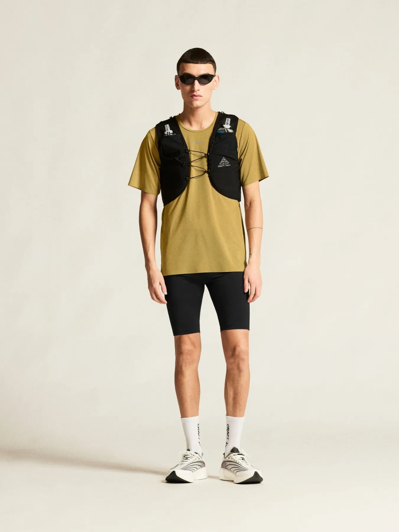 T-Skjorter & Singleter|Løping>Craft Sportswear PRO Trail Ss Tee 2 M Khaki