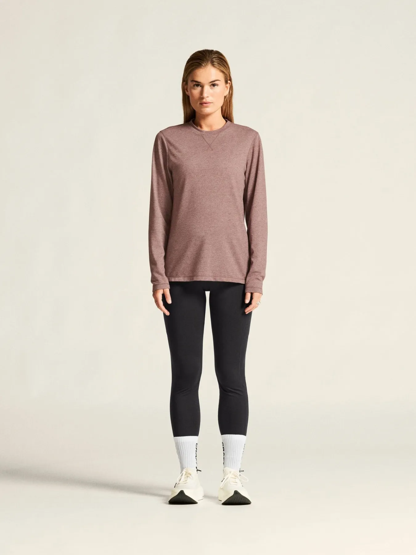 Gensere|Løping>Craft Sportswear Thermal Mesh CN W Rose Brown/Melange