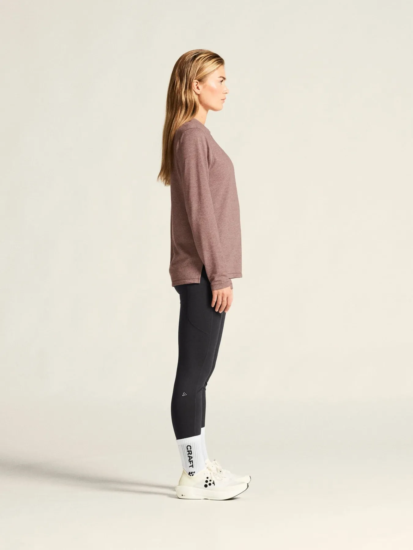 Gensere|Løping>Craft Sportswear Thermal Mesh CN W Rose Brown/Melange