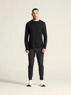T-Skjorter & Singleter|Løping>Craft Sportswear Wool Jersey LS CN M Black