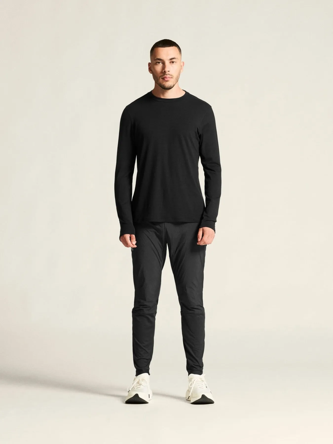 T-Skjorter & Singleter|Løping>Craft Sportswear Wool Jersey LS CN M Black
