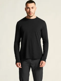 T-Skjorter & Singleter|Løping>Craft Sportswear Wool Jersey LS CN M Black