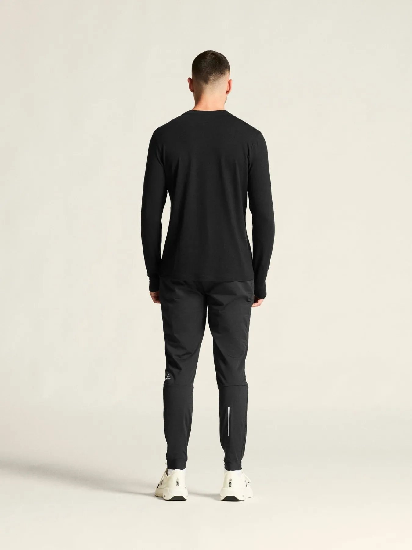 T-Skjorter & Singleter|Løping>Craft Sportswear Wool Jersey LS CN M Black