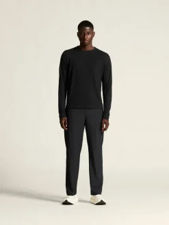 T-Skjorter & Singleter|Løping>Craft Sportswear Wool Waffle RN M Black