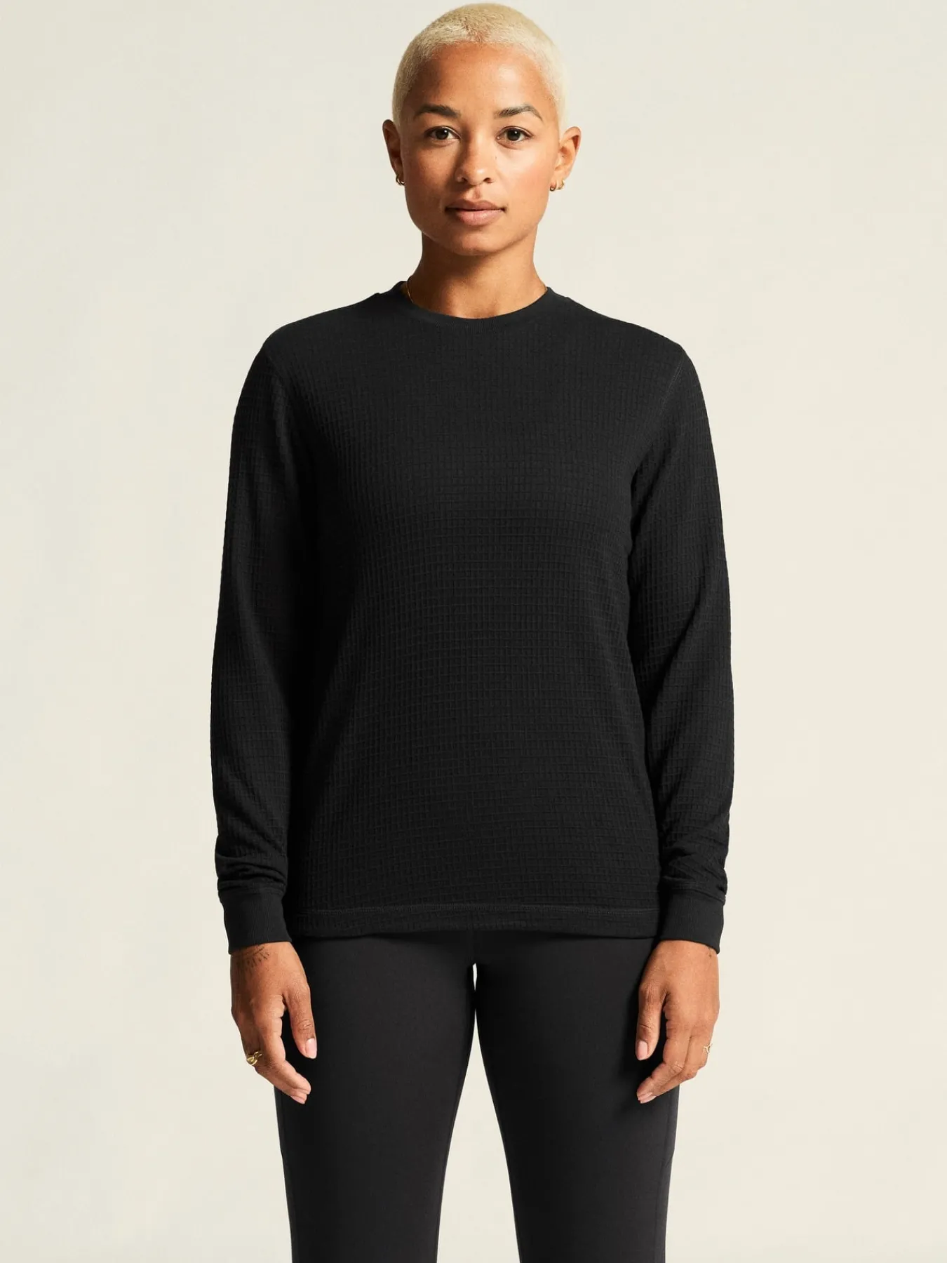 Gensere|Løping>Craft Sportswear Wool Waffle RN W Black